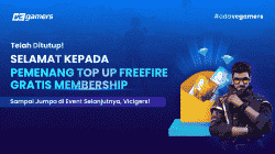 Daftar Pemenang Event Top Up FF, Gratis Membership April 2022