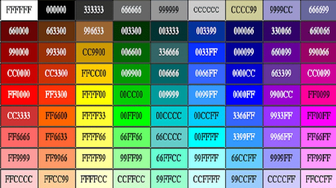 Fff Color Chart