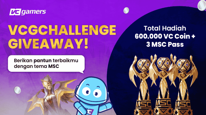 Ikutan VCGChallenge! Bikin Pantun Dapat MSC Pass Gratis dan Ratusan Ribu VC Coin
