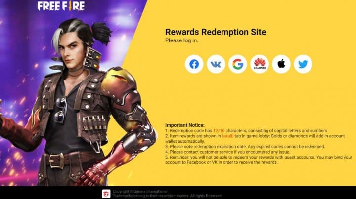 Kode Redeem FF Rabu 22 Juni 2022