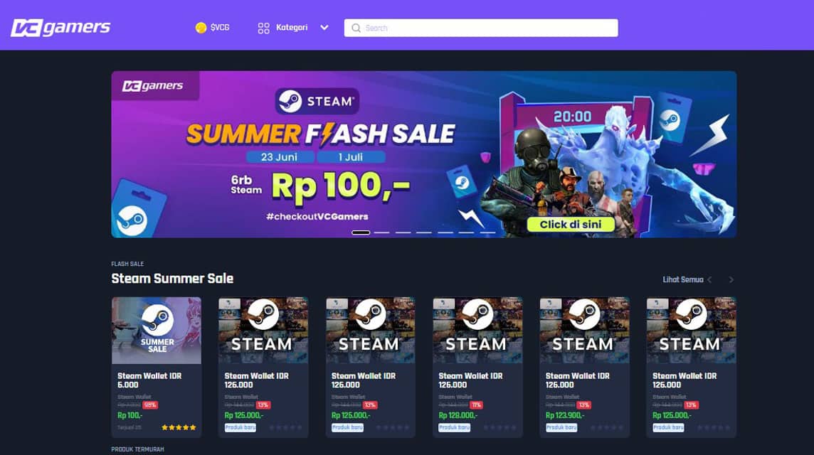 Beli Steam Wallet