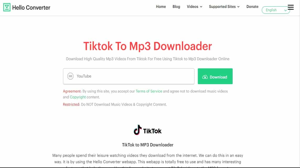 download lagu tiktok hello converter