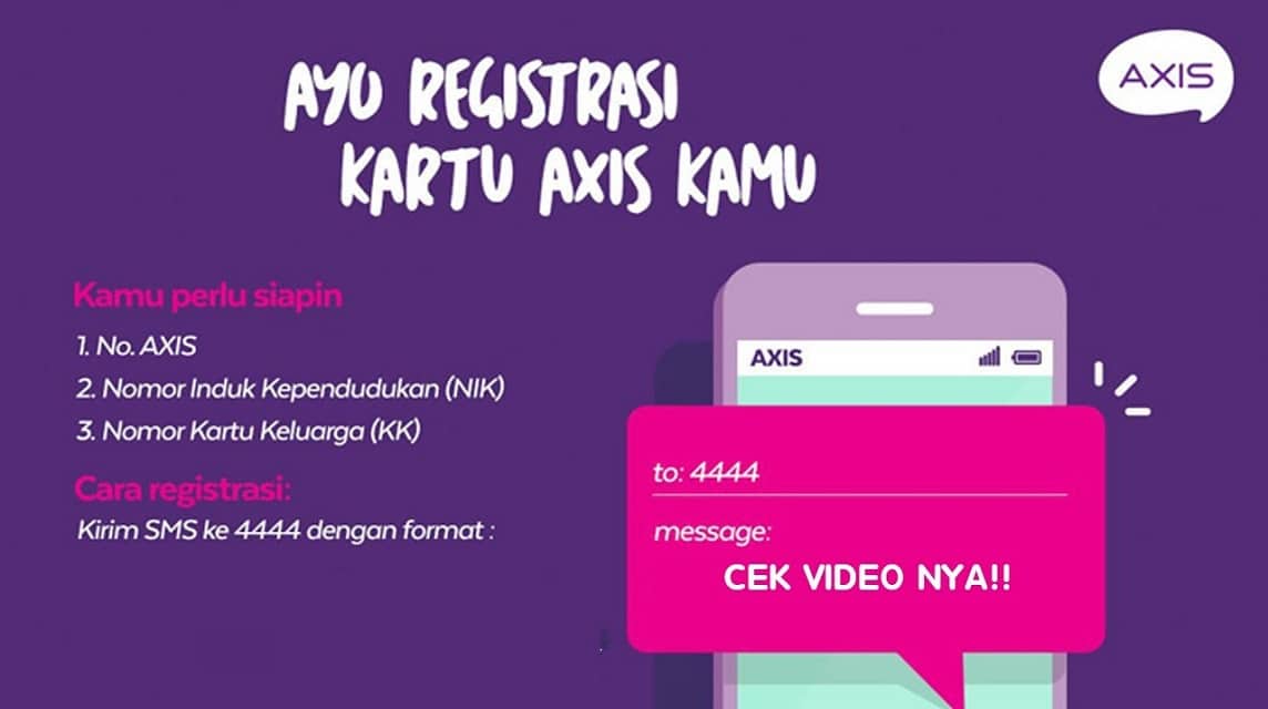 Cara Registrasi Kartu Axis Paling Cepat