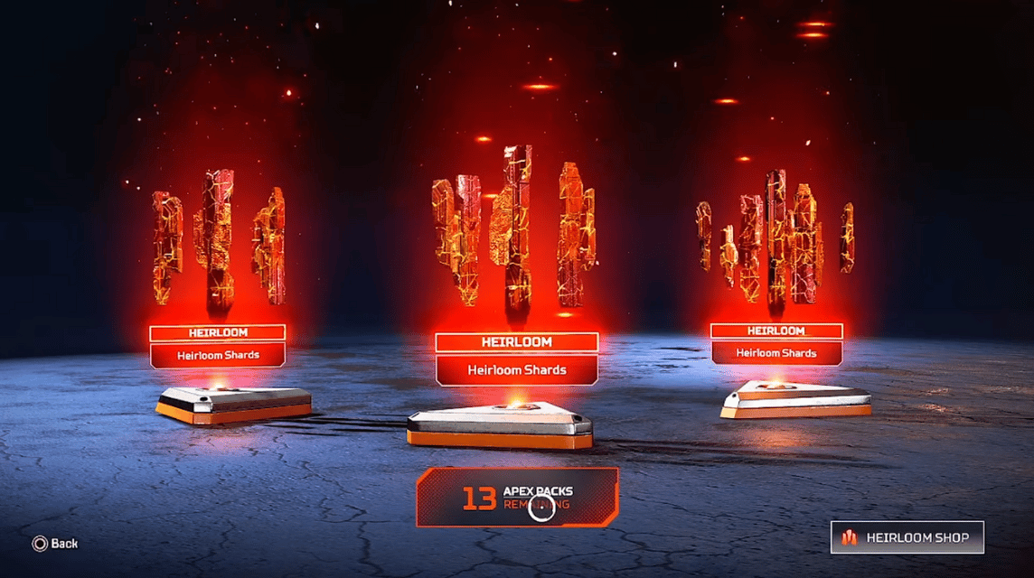 Heirloom Shards Apex Legends