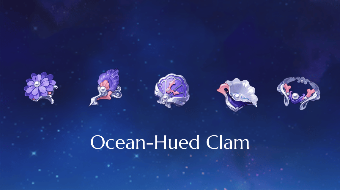 Artefakt Ocean-Hued Clam Genshin Impact