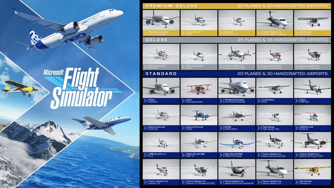 Microsoft Flight Simulator の航空機