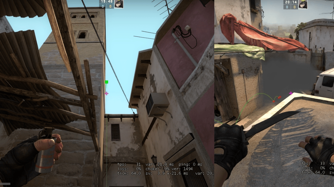 How to Smoke B Sitemap Mirage CSGO