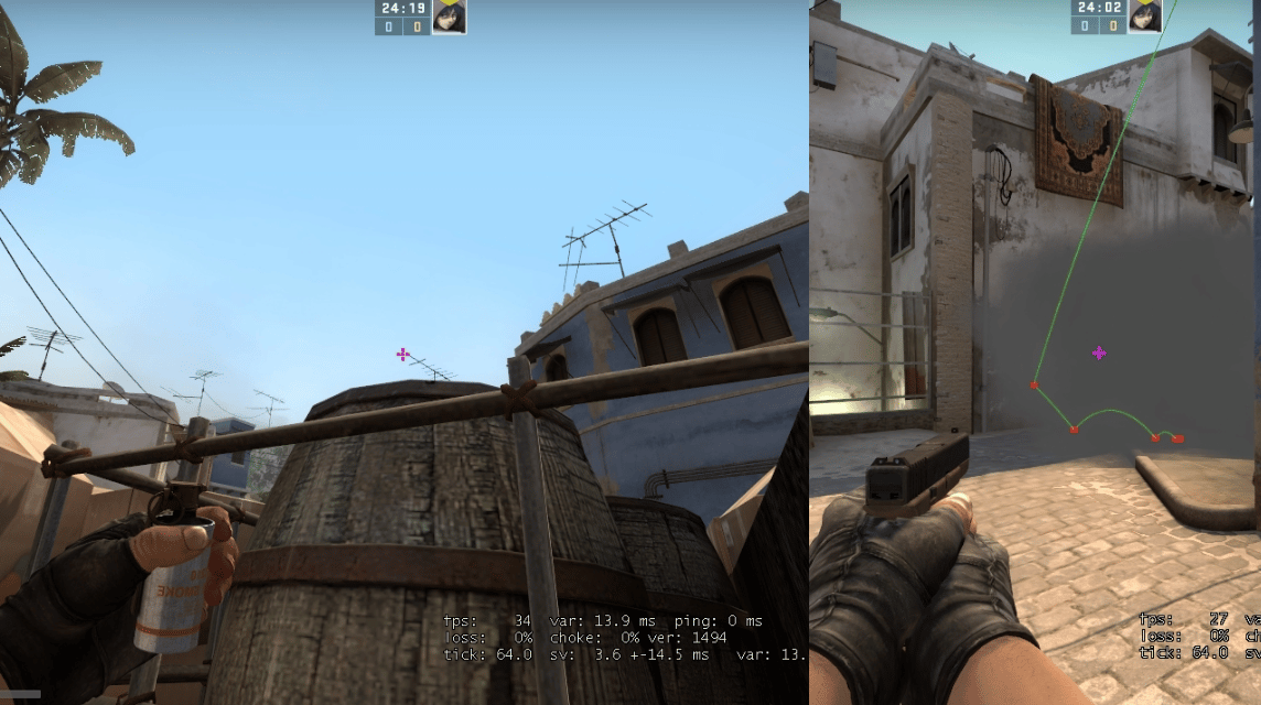 How to Smoke Mid Map Mirage CSGO