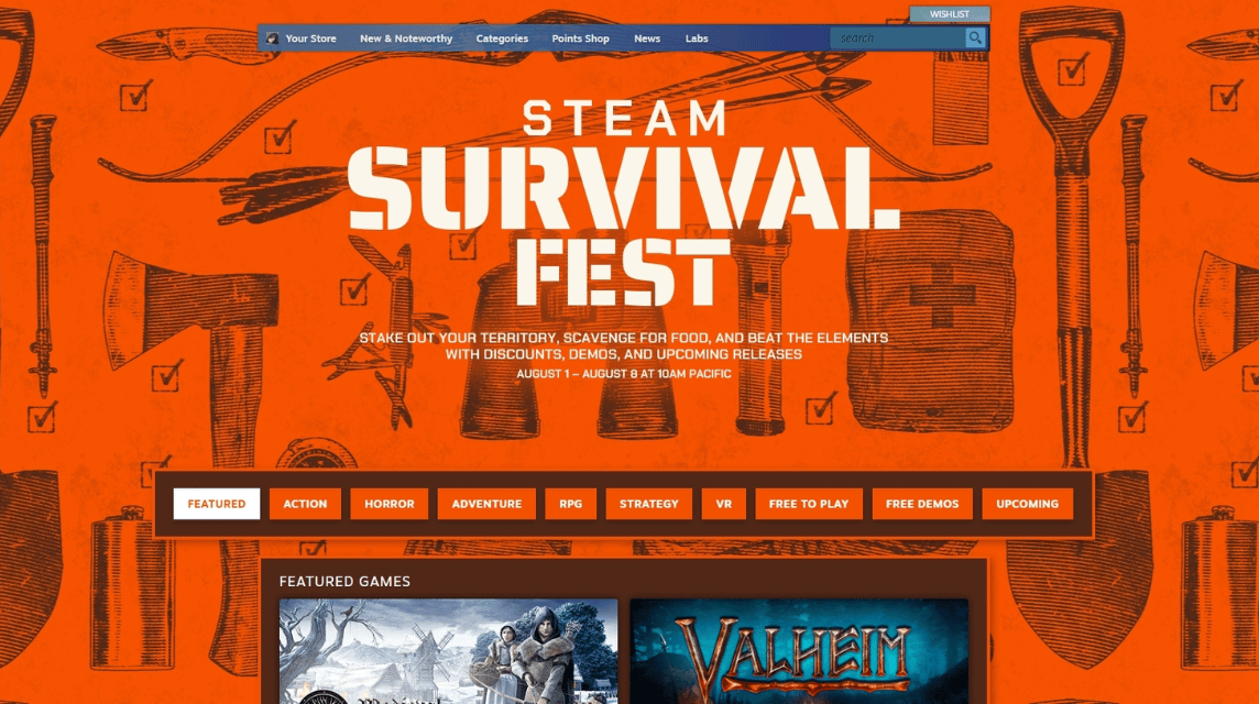 Steam Survival Fest