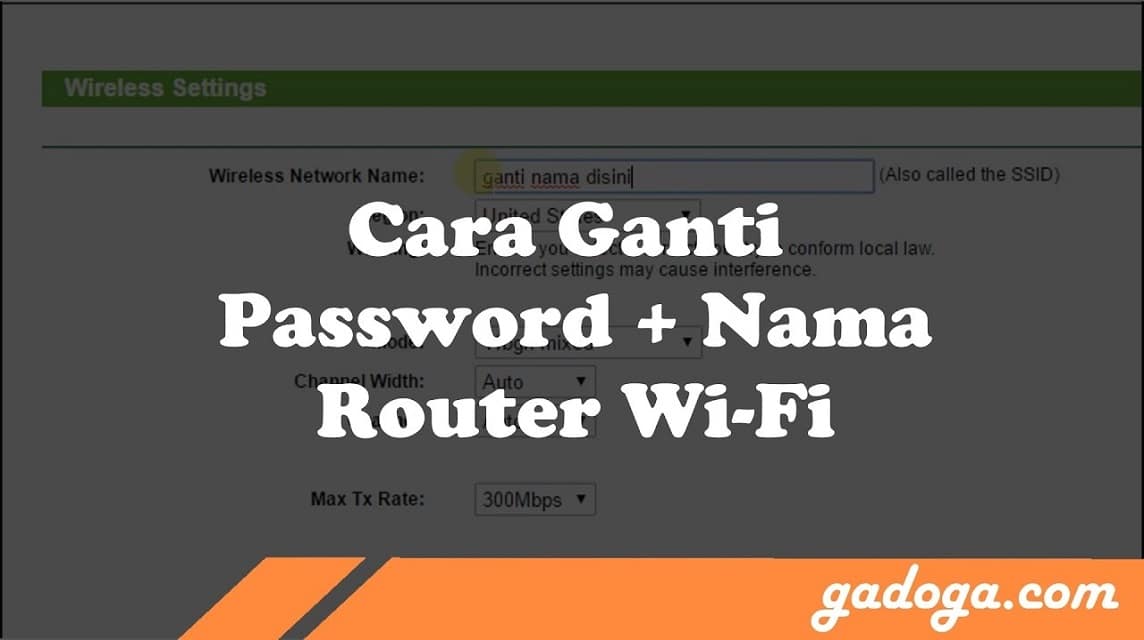 cara ganti password wifi