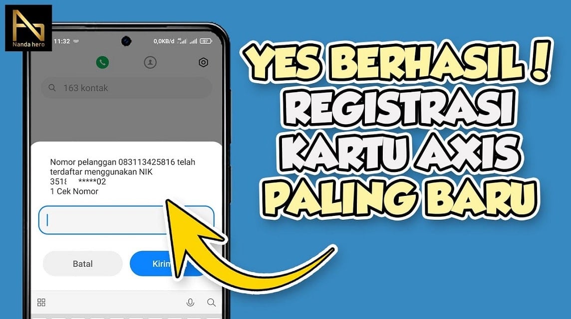 cara registrasi kartu axis