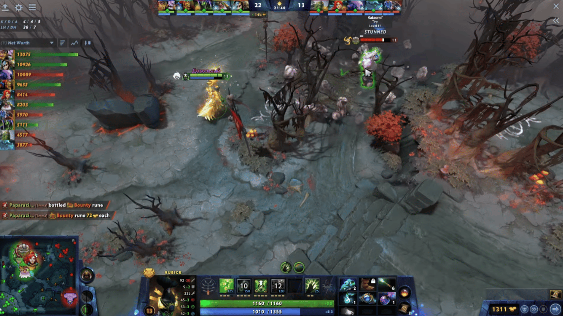 Rubick Dota 2 Mid Game 구축