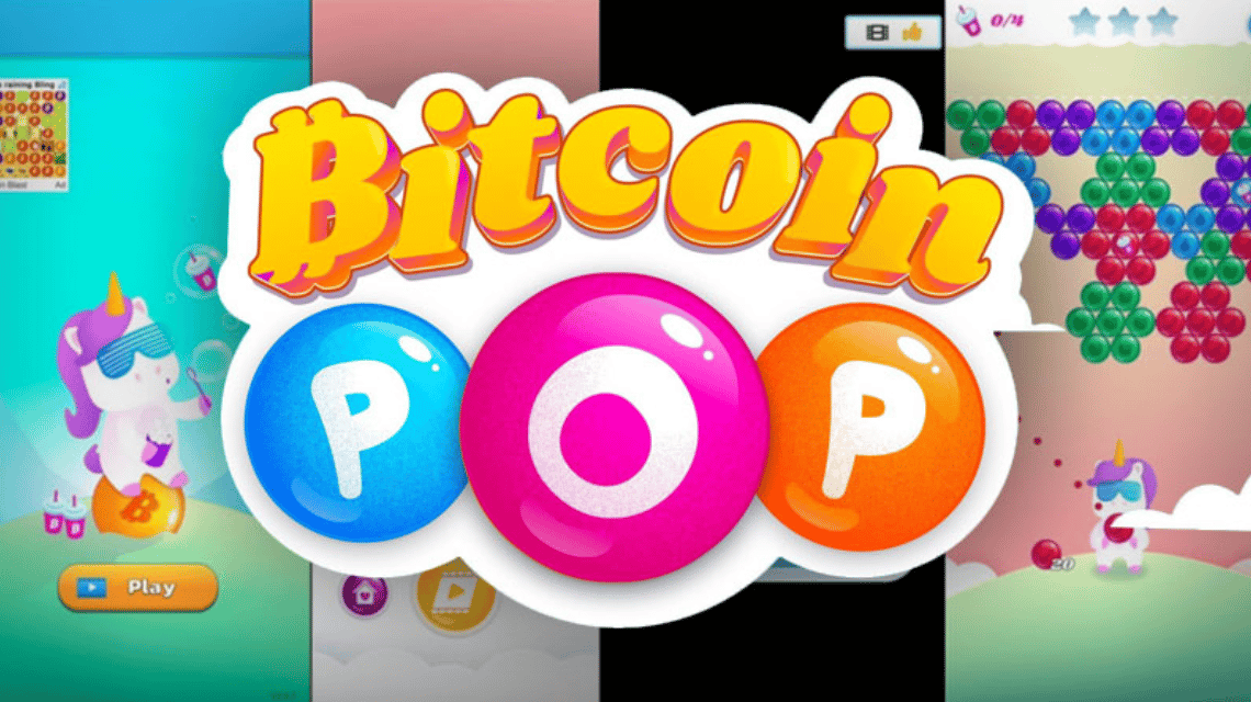 ビットコイン ポップ ゲーム イラスト