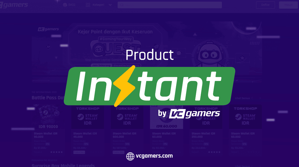 Das Produkt Instant VCGamers wird bald veröffentlicht. Wie kaufe ich Steam bei vcgamers
