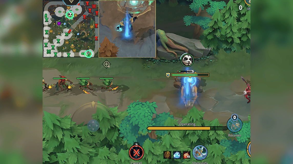 Teleport in Autochess Moba is similar to Dota 2