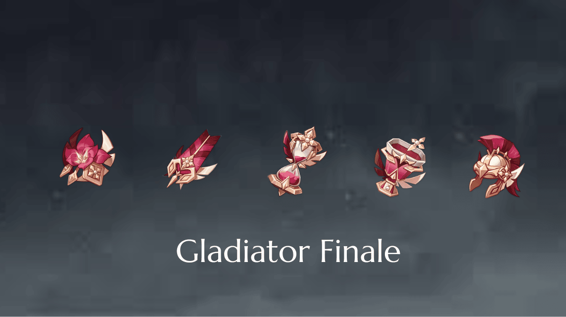 Genshin Impact Finale Gladiator-Artefakt-Set