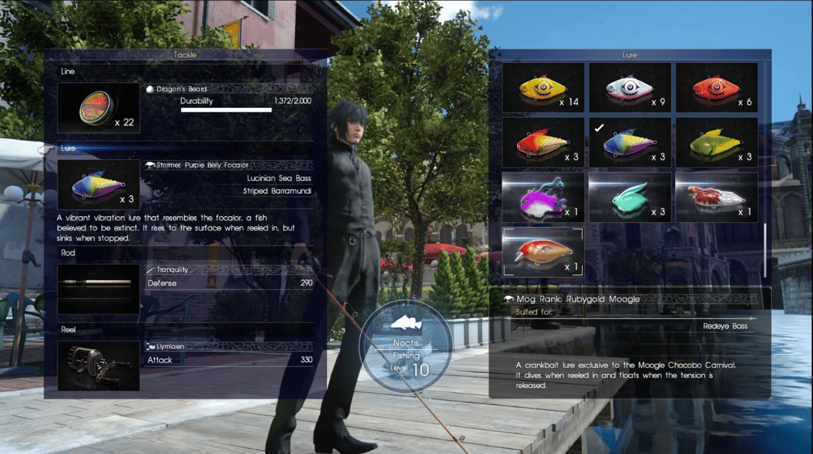 FFXV Fishing Components