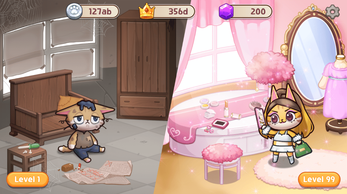 Bester Katzensalon Spiel Idle Cat Makeover