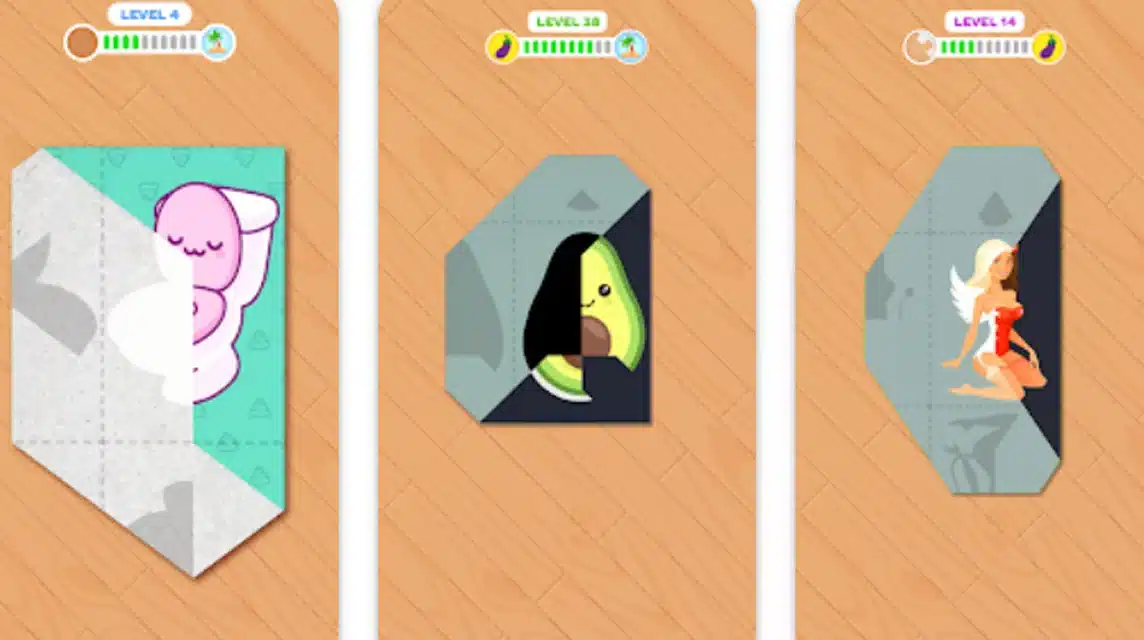 das beste Puzzlespiel für Android Paper Fold
