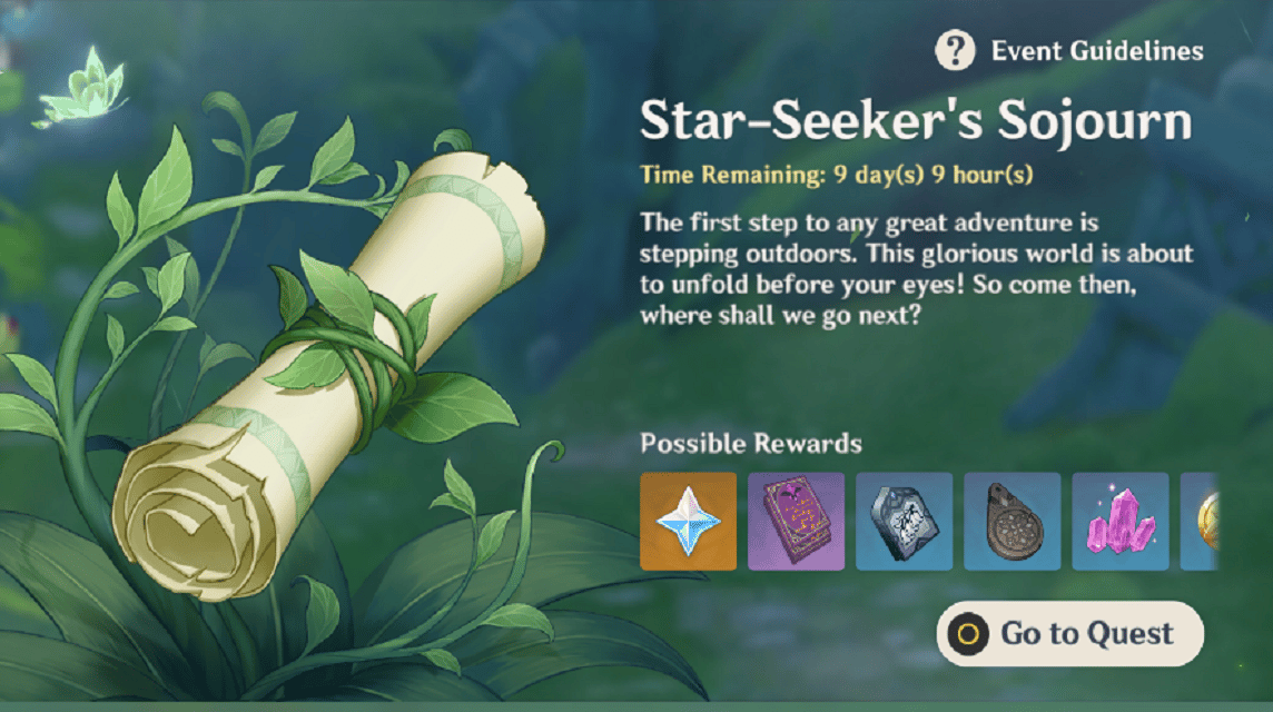 star seeker sojourn genshin impact event