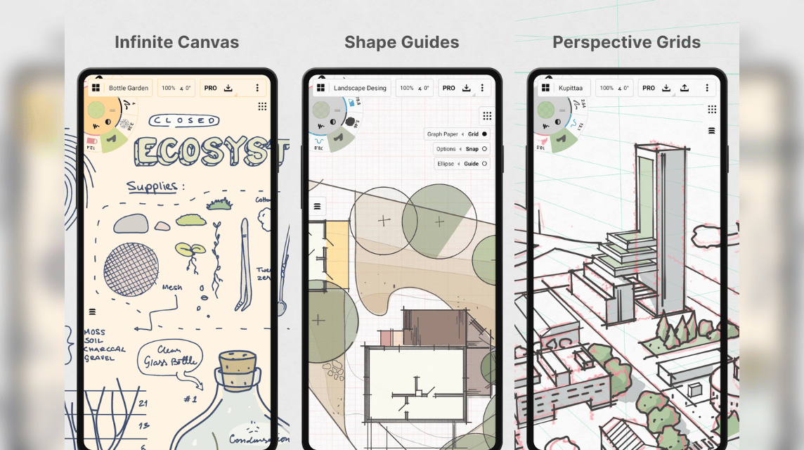 Aplikasi Menggambar 3D Android Concepts