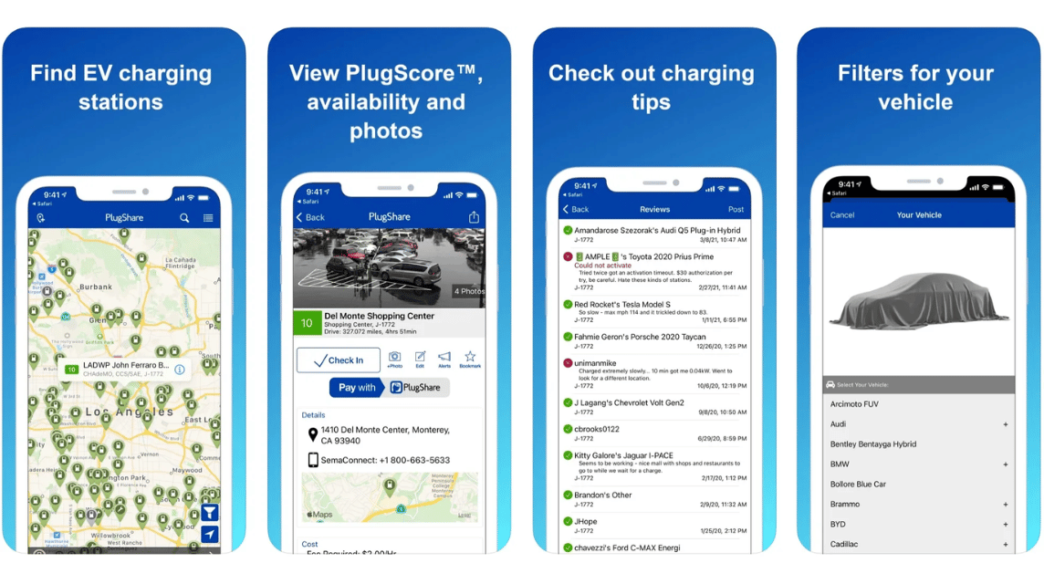 PlugShare-Anwendungsbeispiel