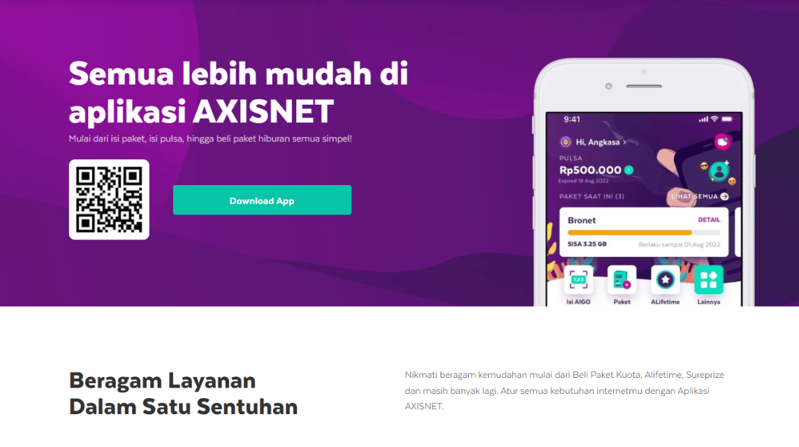 AXISNET application