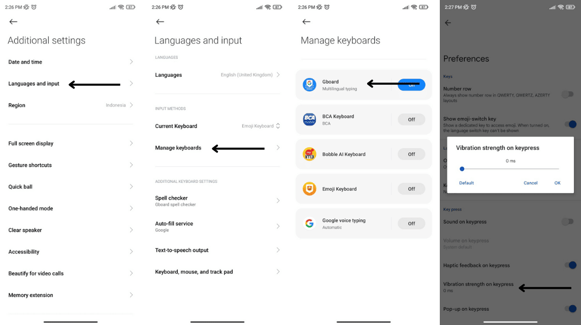 How to Turn Off Google Keyboard Vibration
