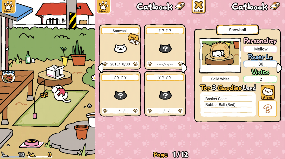 Offline game for Android Neko Atsume