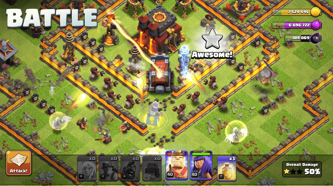 Attack Clash of Clans Enemy Base