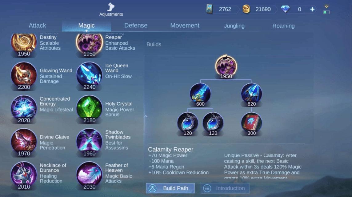 Joy EXP Mobile Legends Calamity Reaper