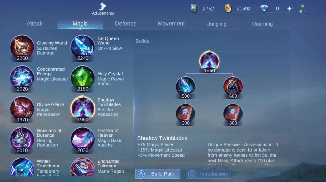 Shadow Twinblades Items