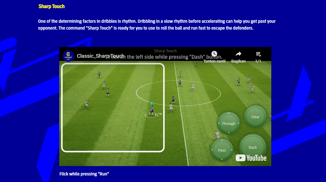 eFootball Pass Control