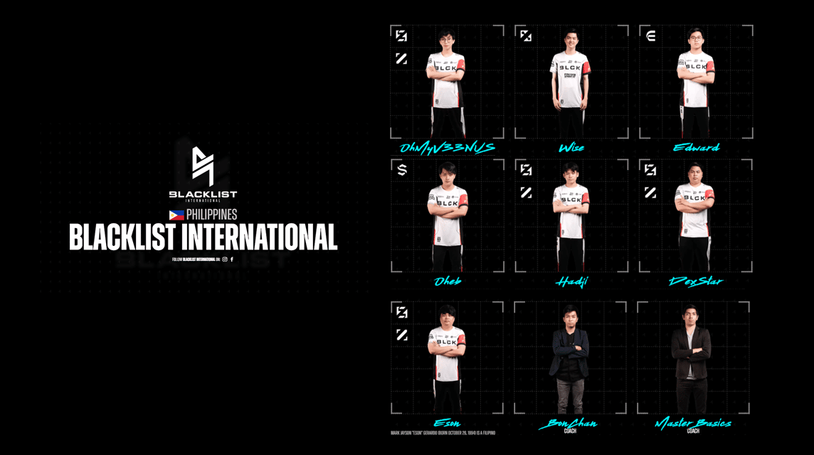 Philippines International Blacklist M4 Roster, Champion of M4 Mobile Legends