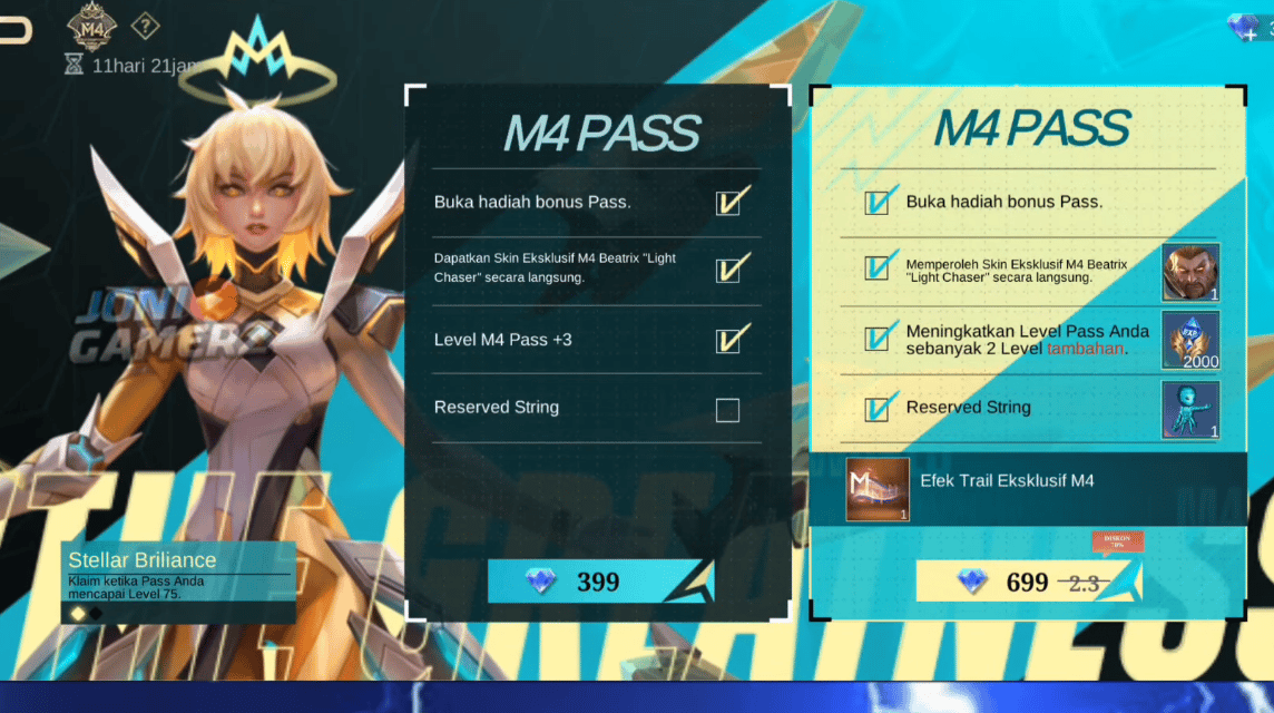 Bocoran Battle Pass M4 Skin Beatrix