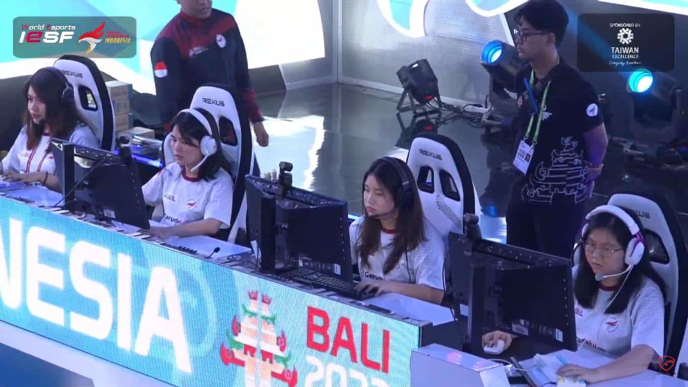 印度尼西亚 CSGO 女子国家队在 IESF 2022 中获得第三名