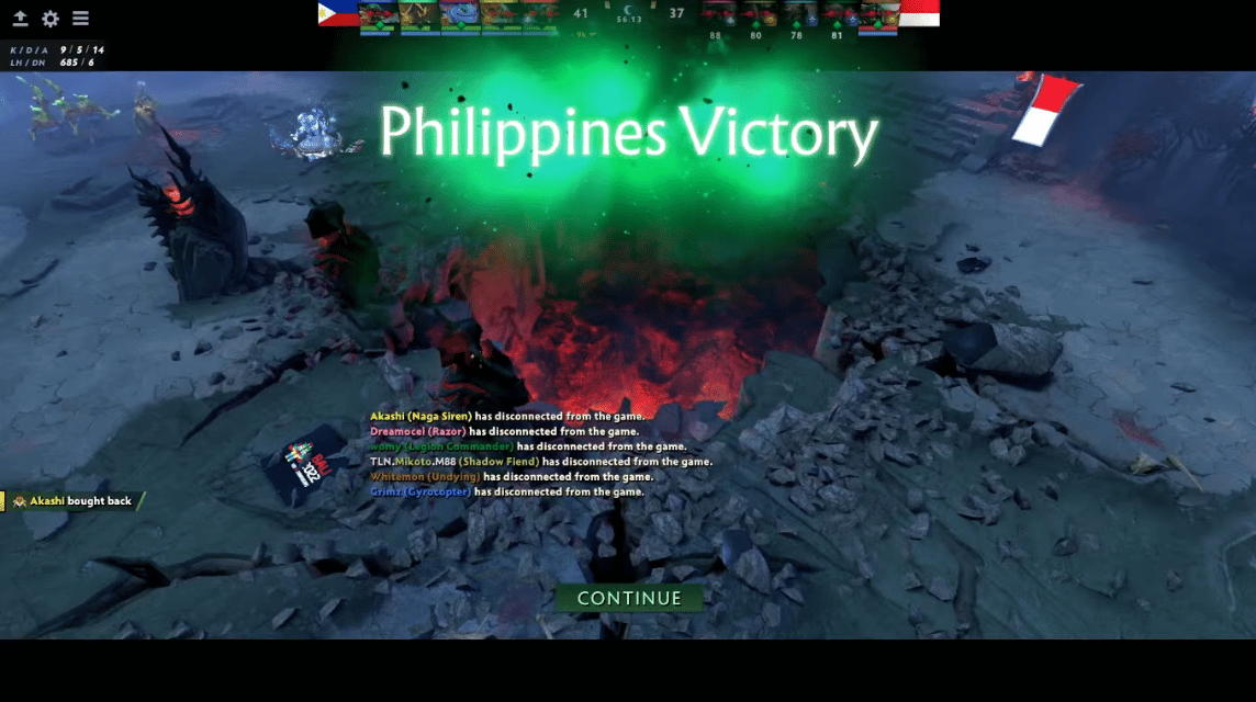 Timnas Dota 2 Indonesia vs Tim Filipina