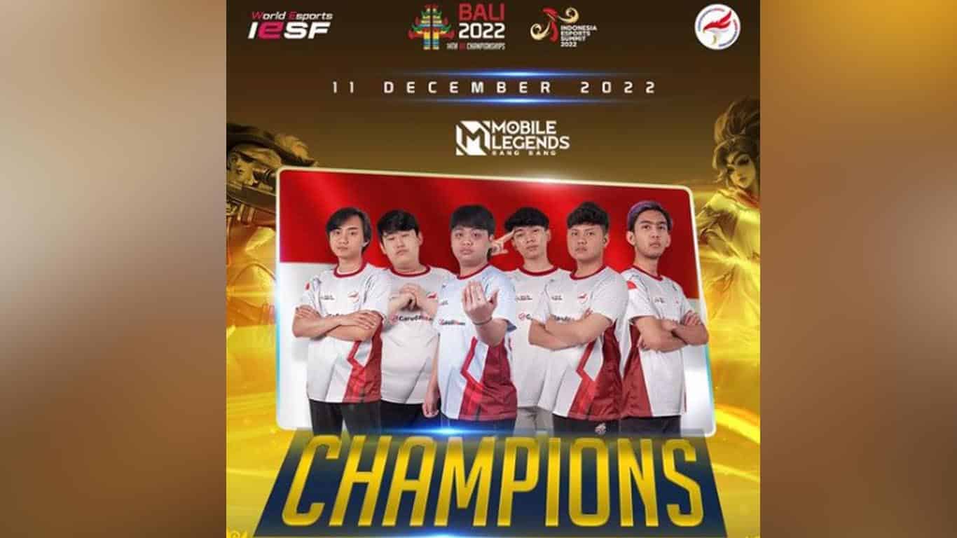 インドネシアのMLBB代表チームがIESF WEC 2022、IESF 2022、