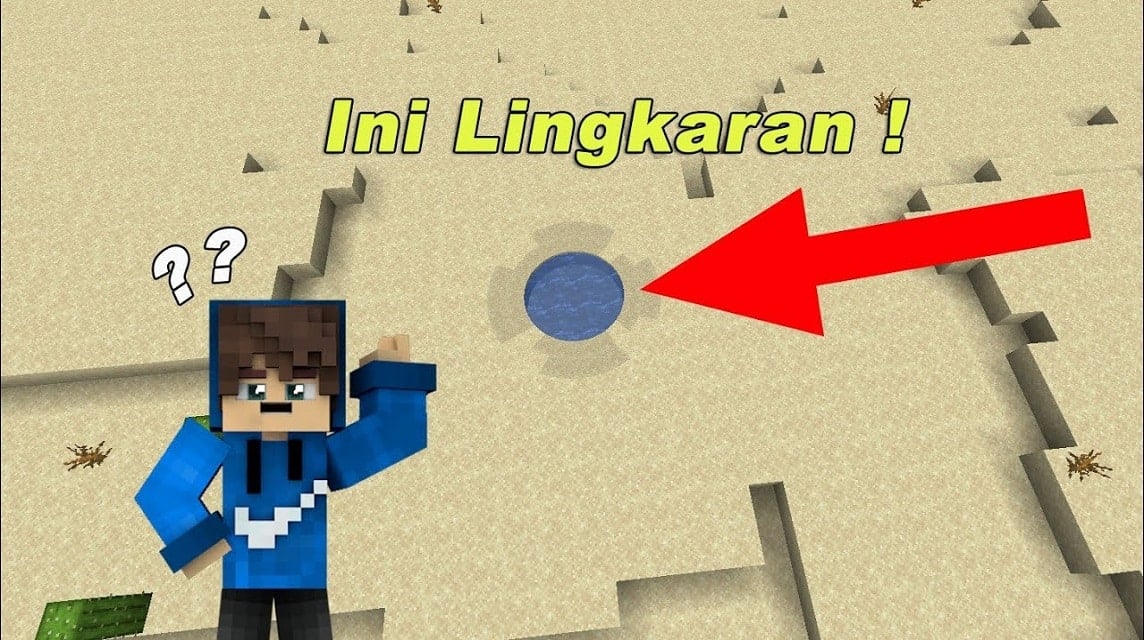 how to make a circle in Minecraft