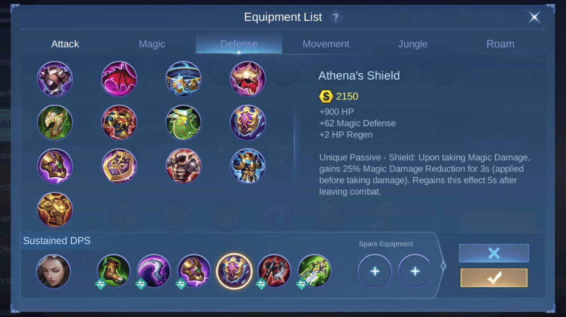 Athenas Shield untuk Build Benedetta oleh EDWARD