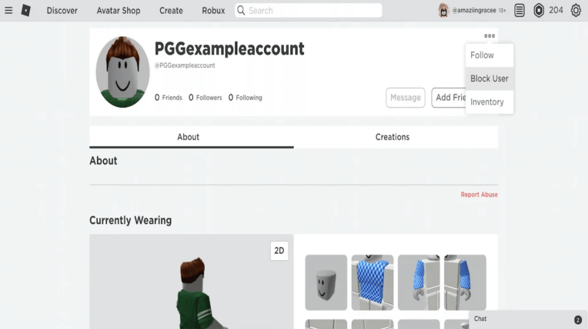 Roblox ユーザーをブロックする方法