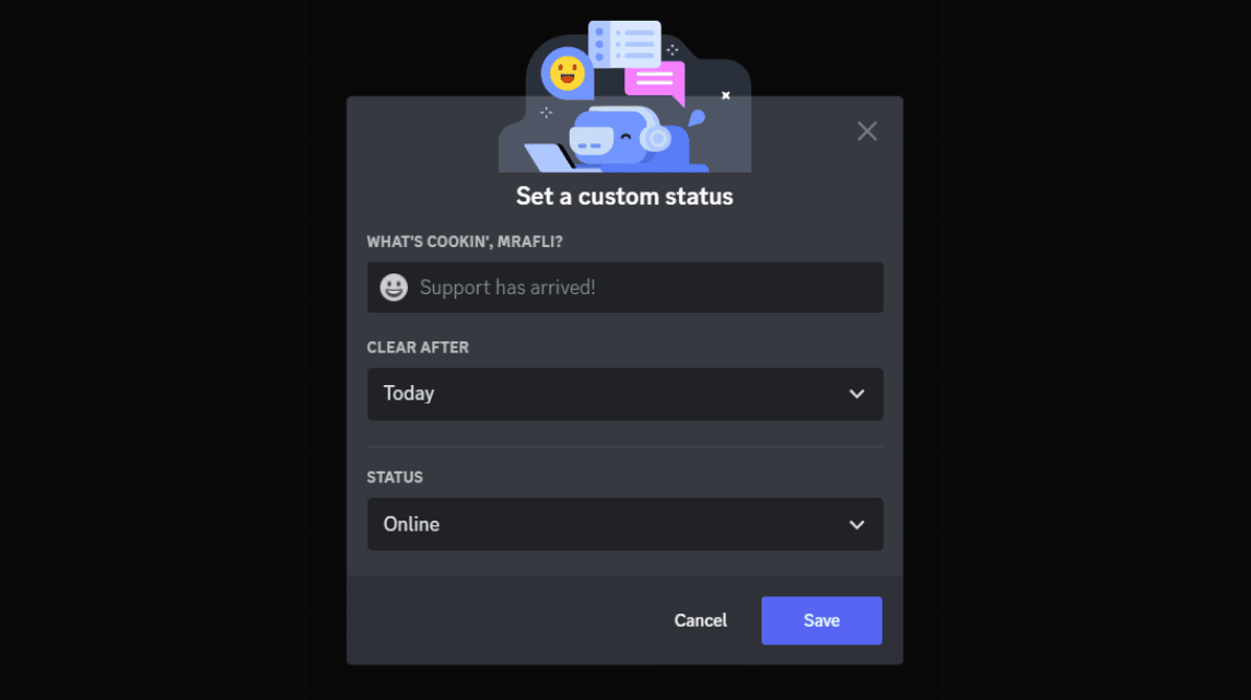 Custom Discord Status