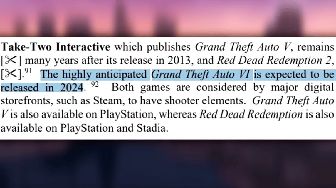  GTA 6 Release-Dokumente