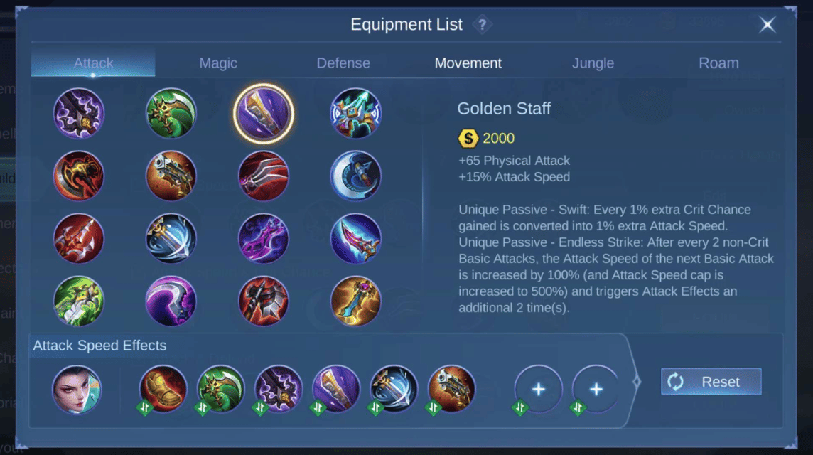 Golden Staff untuk Hanabi