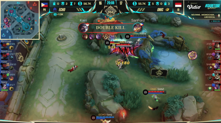 Hasil Pertandingan ONIC vs ECHO di M4 Mobile Legends