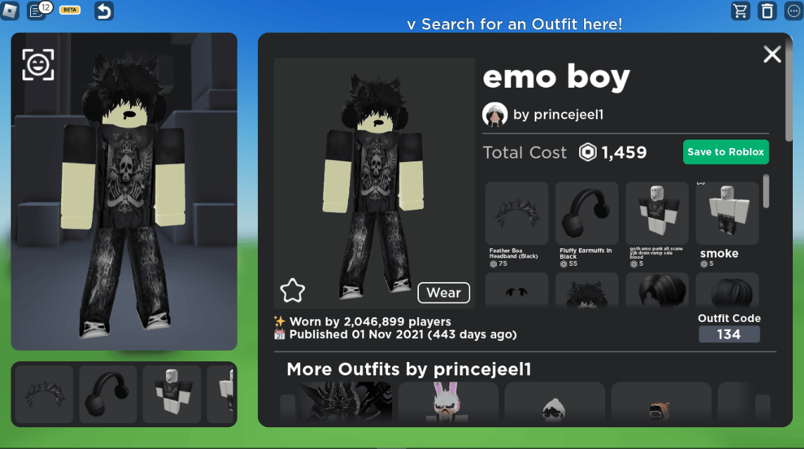 Emo Boy clothes
