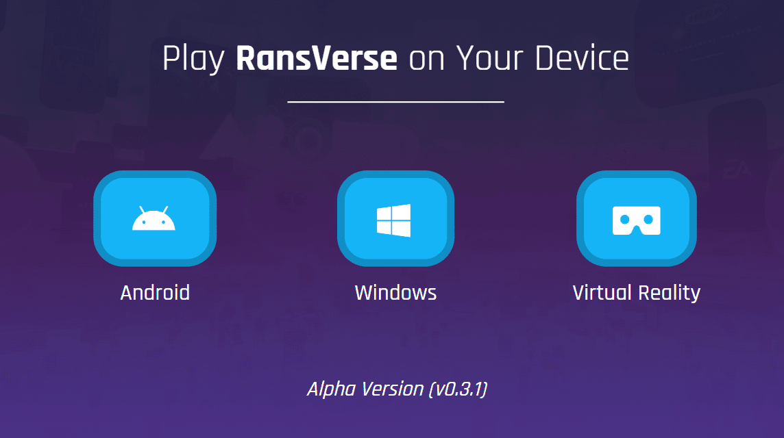RansVerse의 오픈 알파 플랫폼