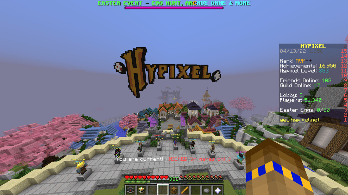 Hypixel Minecraft servers