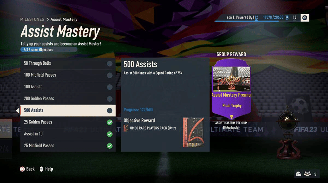 FIFA 23 Gacha 마일스톤