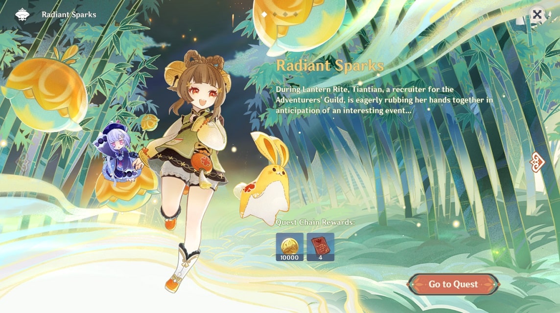 lantern rite genshin impact 3.4 radiant sparks